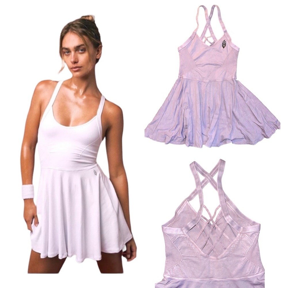 NEW Free People Good Karma Dress In WASHED GRAPE - Picture 11 of 11